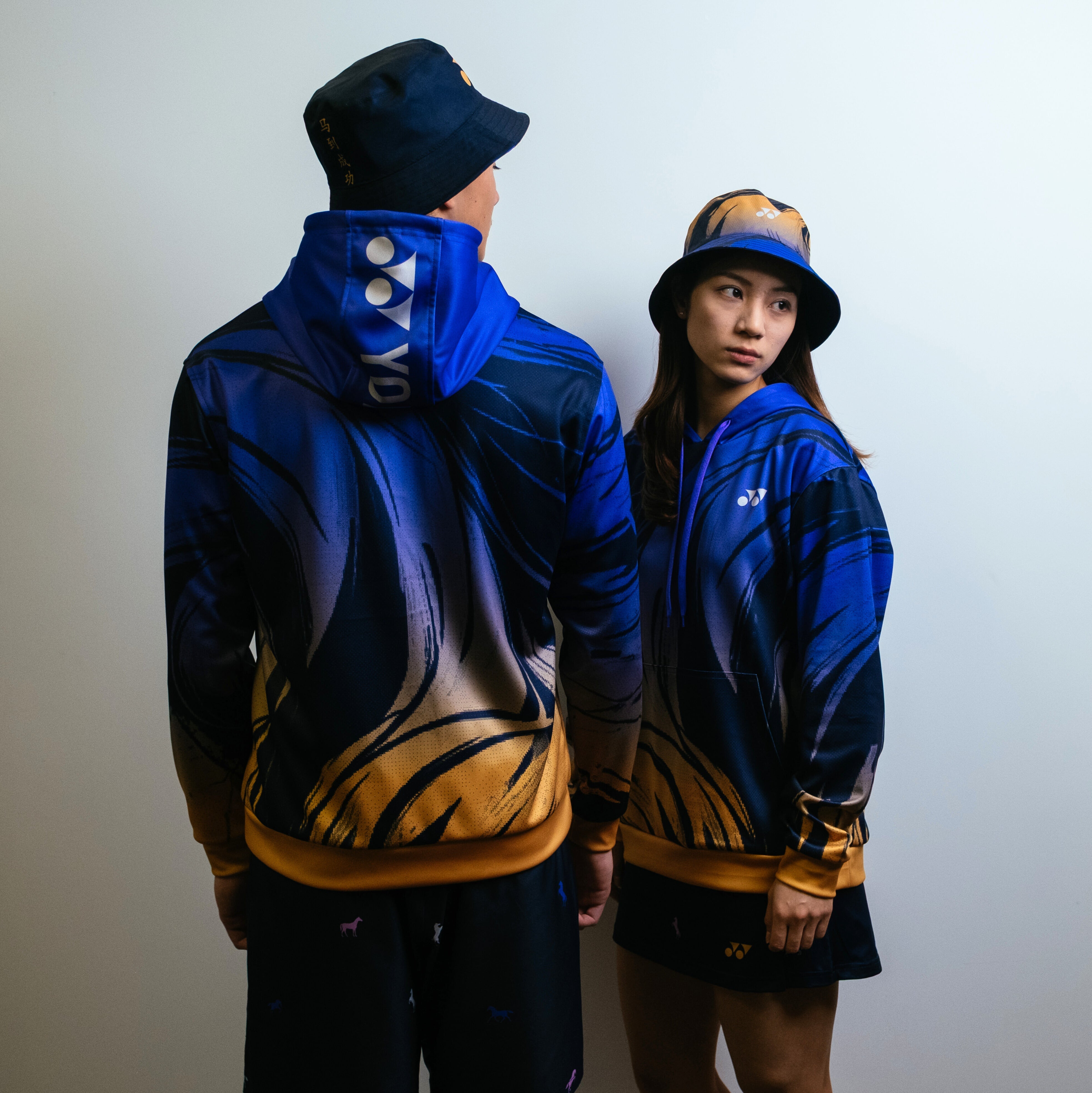 Pre-Order Yonex Imperial Charge – Unisex Overhead Hoodie (Celestial Purple / Pale Gold) Yonex CNY2026 Hood Sweat B Unisex Clothing Yonex