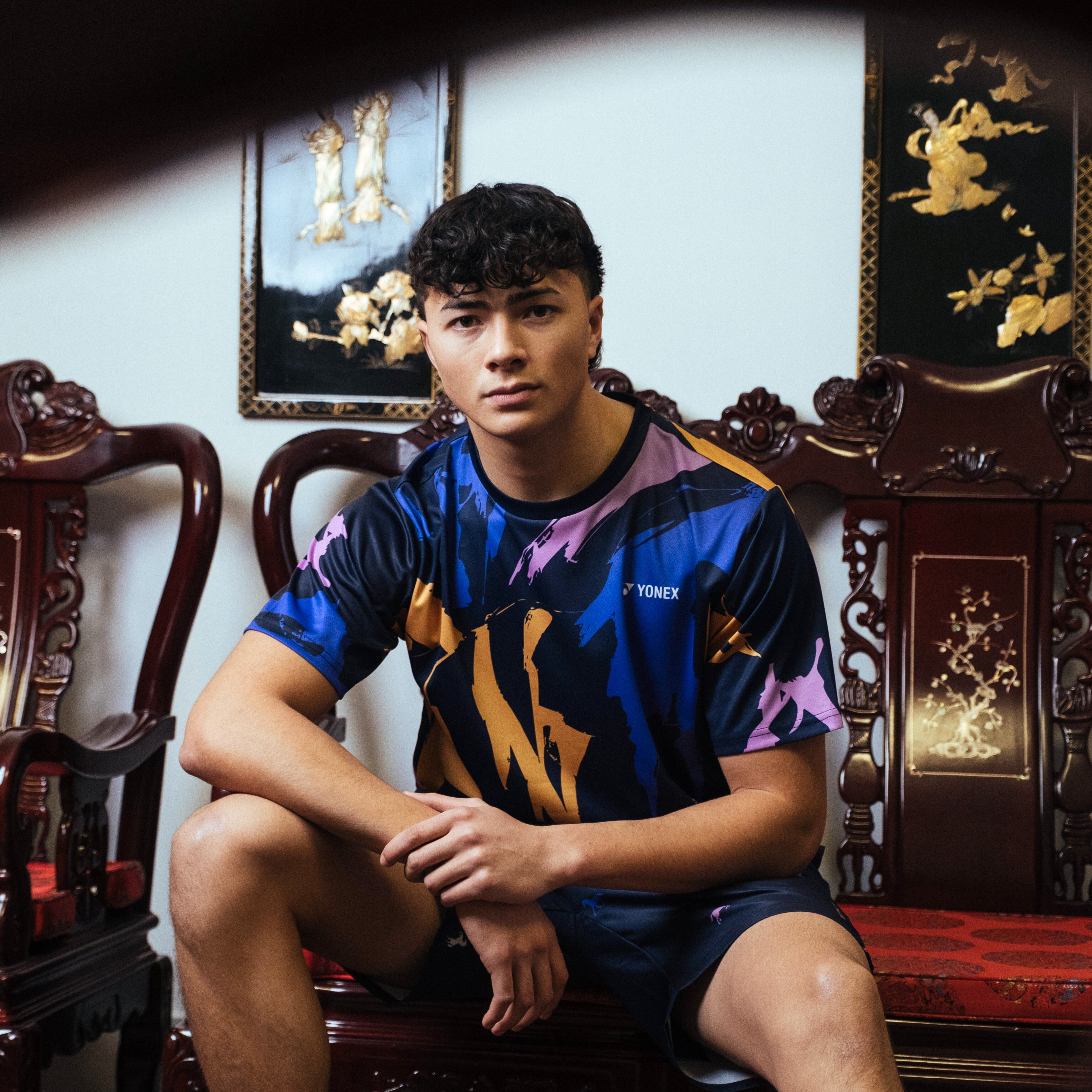 Yonex Storm Runner Celestial Momentum – Men’s Performance Shirt (Celestial Purple) Yonex CNY2026 TT D Men Clothing Yonex