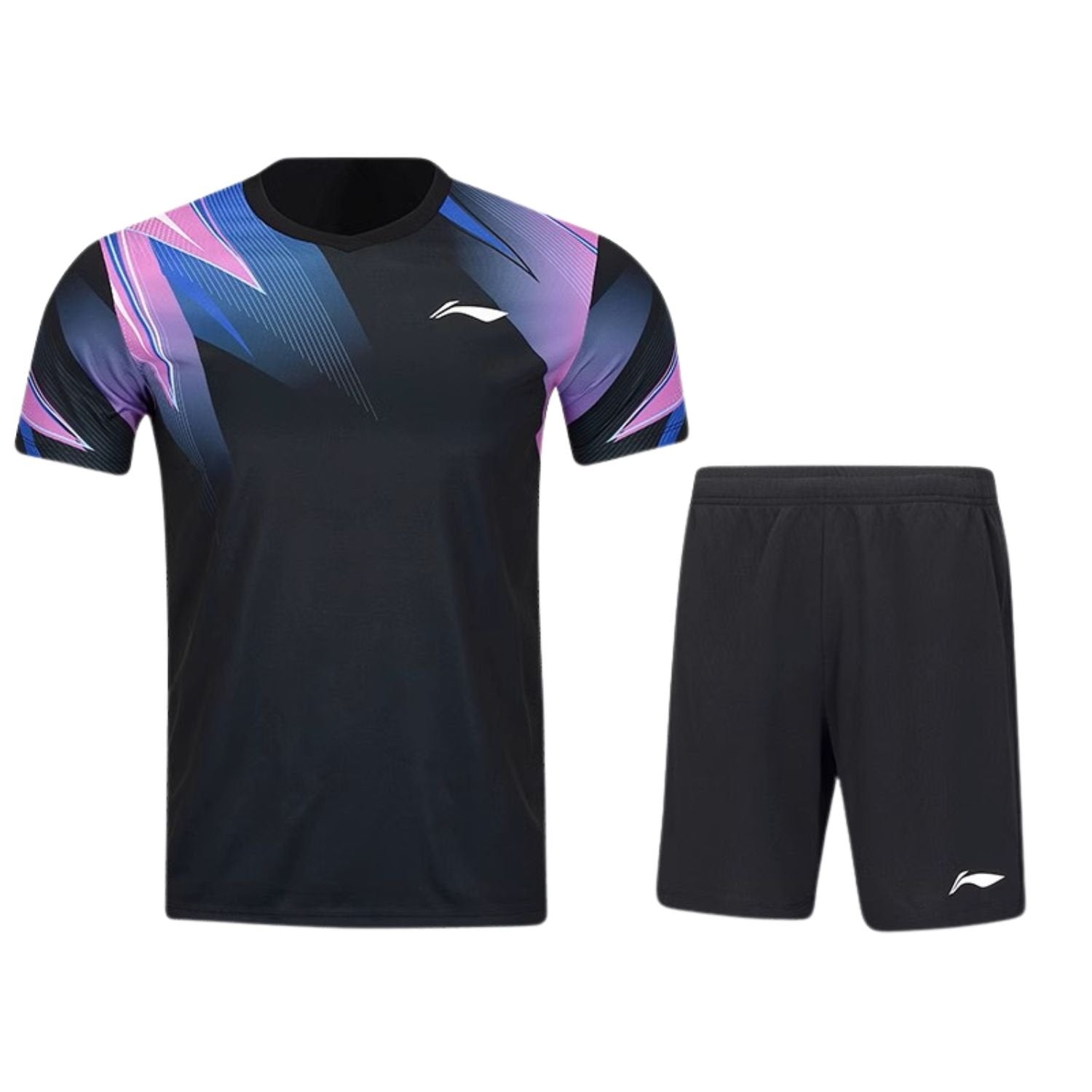 Li-Ning Badminton Competition Uniform Unisex - Black AATV011