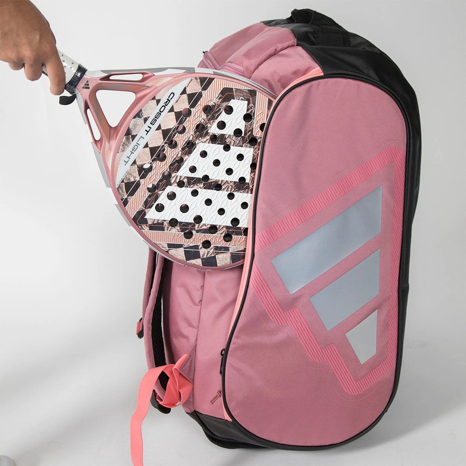 Adidas Pro Tour 2026 Padel Racket Bag - Black/Pink Luggage Adidas