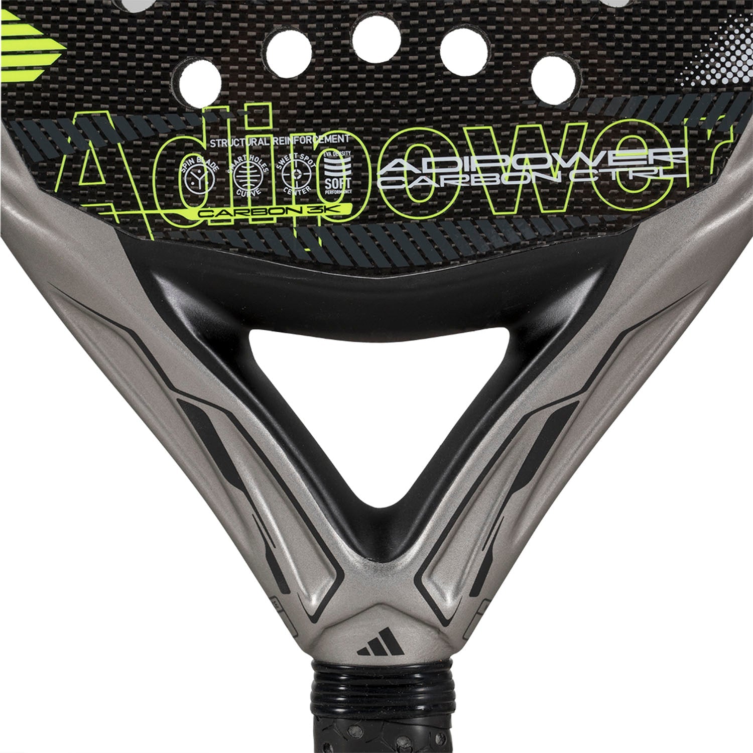 Adidas Adipower Carbon Ctrl 3.4 Padel Racket 2025 - Black/Yellow