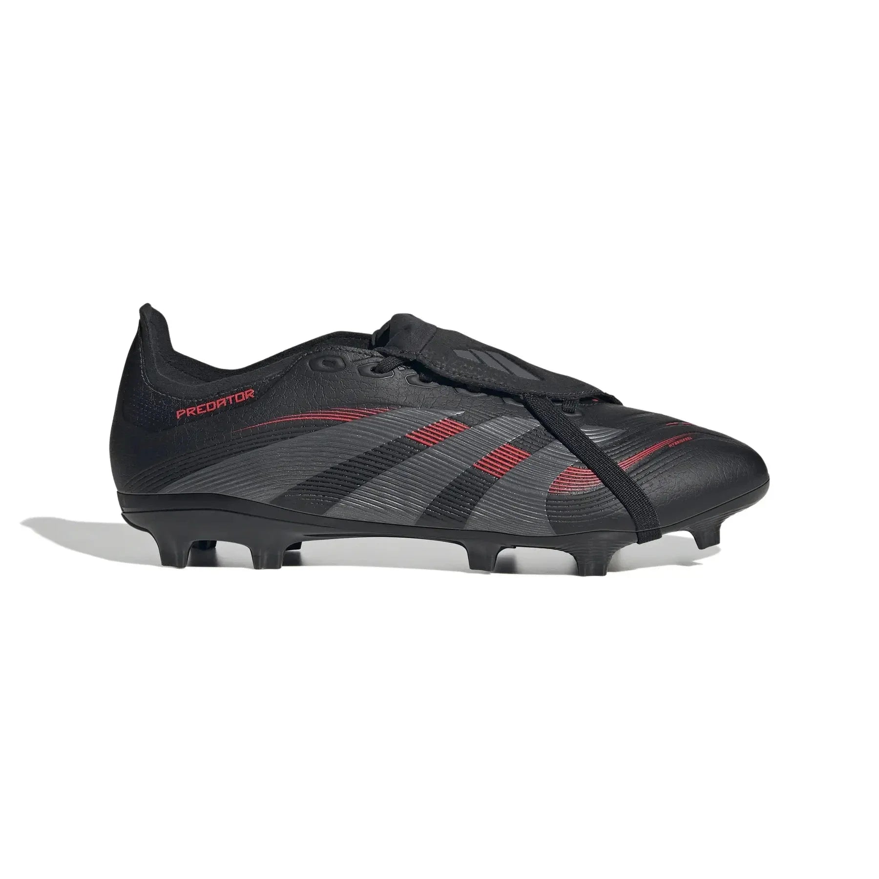 Adidas Predator League FT FG/MG Football Boots - Core Black/Red Core Black Grey Four Lucid Red Football Boots adidas
