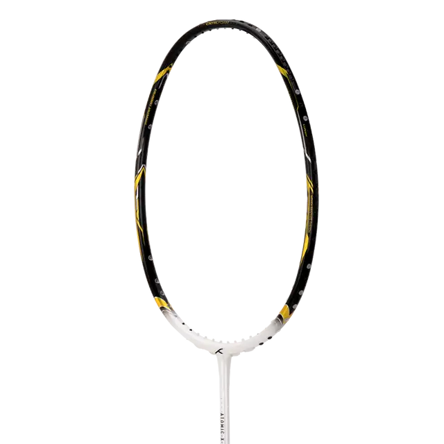 Hundred Atomic X Dark Sword 4U Badminton Racket - White/Black