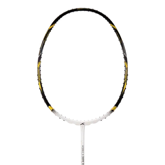 Hundred Atomic X Dark Sword 4U Badminton Racket - White/Black