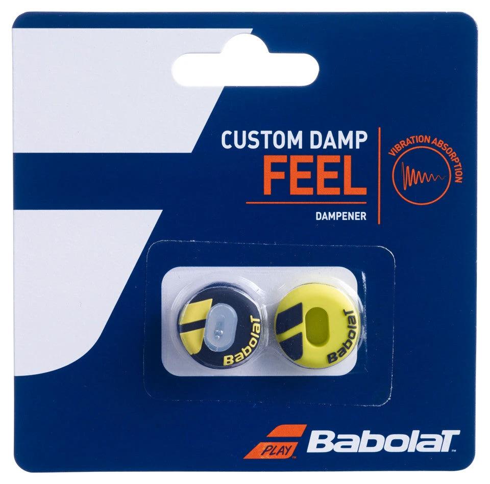 Babolat Custom Damp X2 700040 Twin Pack BLACK YELLOW Clearance Babolat