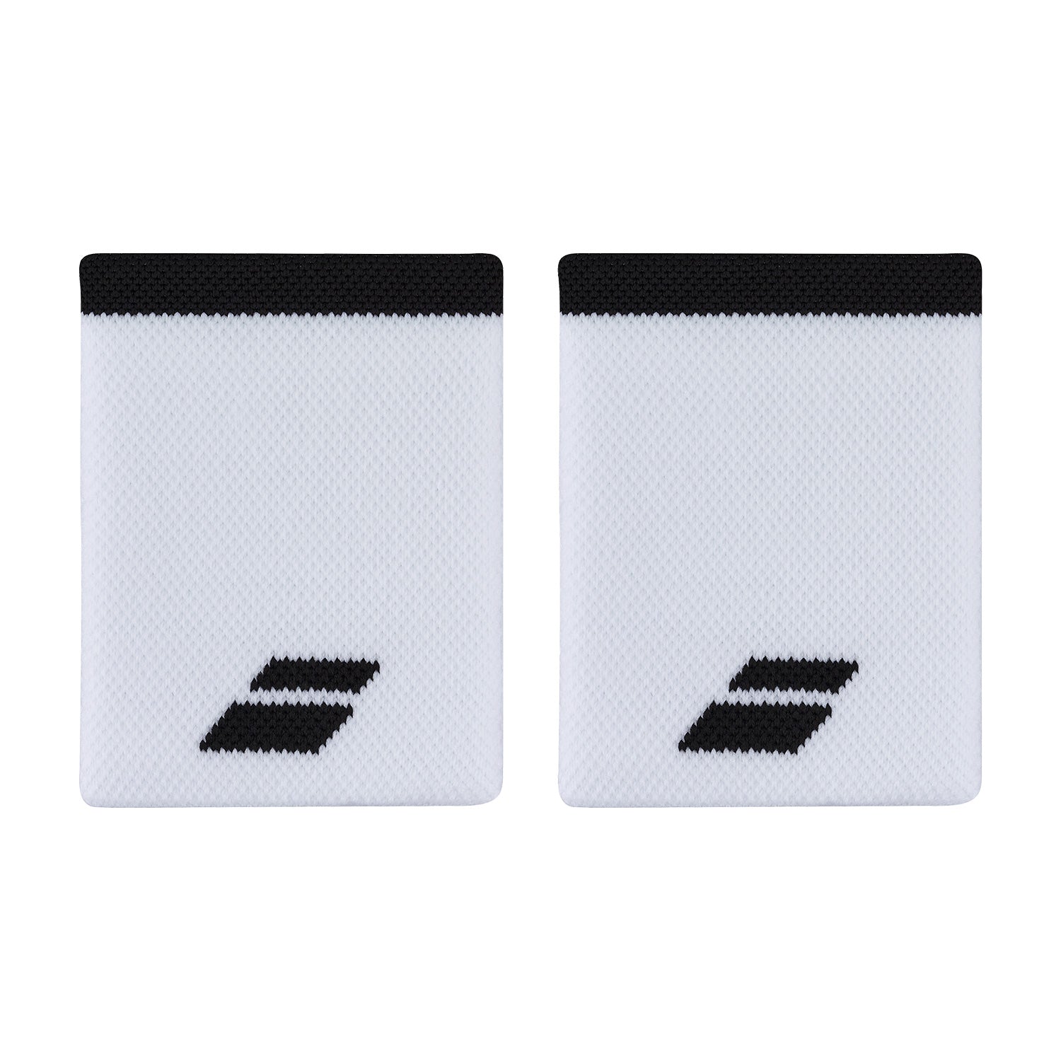 Babolat Logo Jumbo Wristband Unisex - White/Black