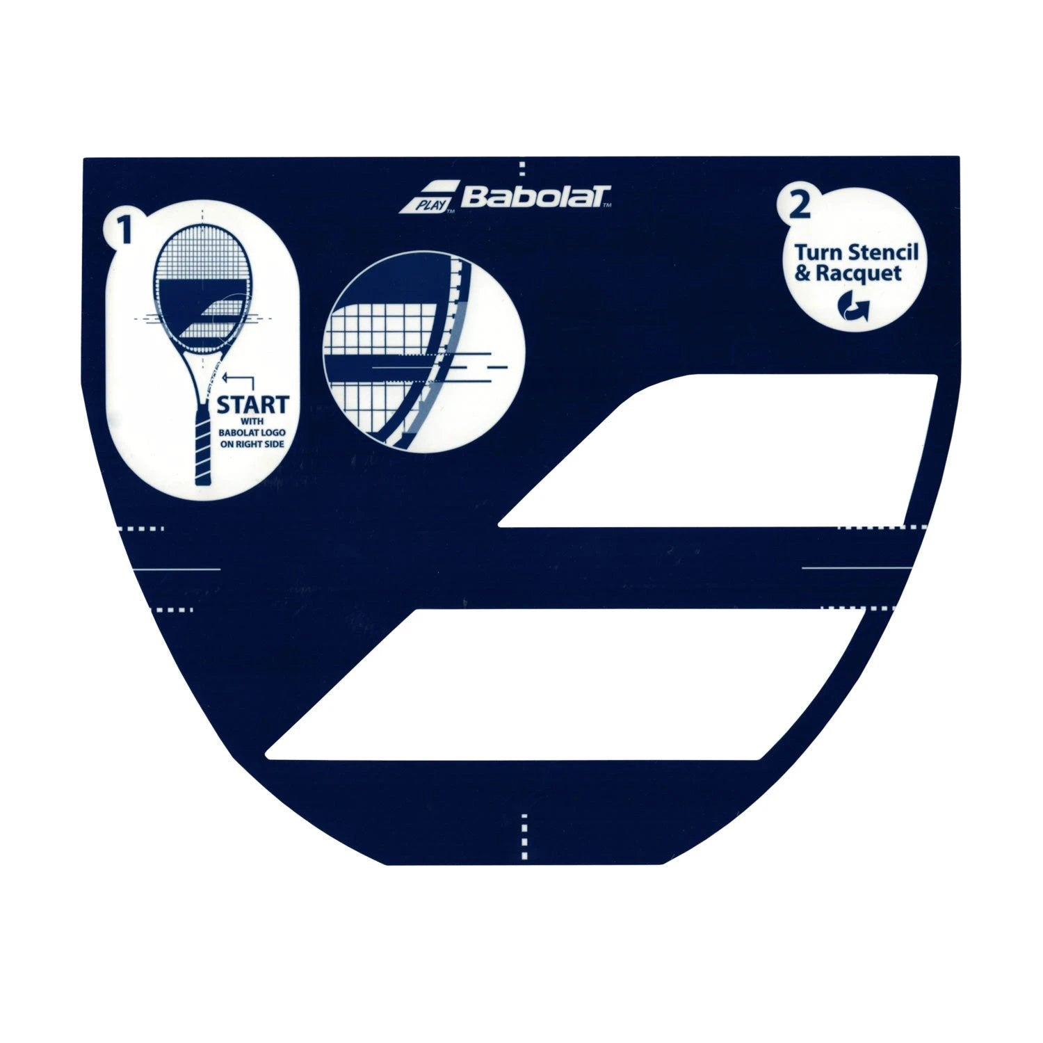 Babolat Stencil Logo Tennis (860109) 100 One Size Stencil Ink & Cards Babolat