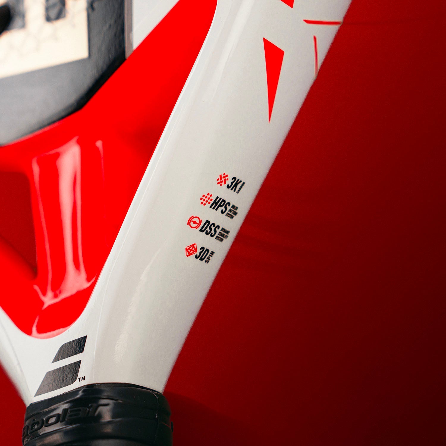 Babolat Juan Lebron 2.5 Padel Racket - White/Red Padel Babolat