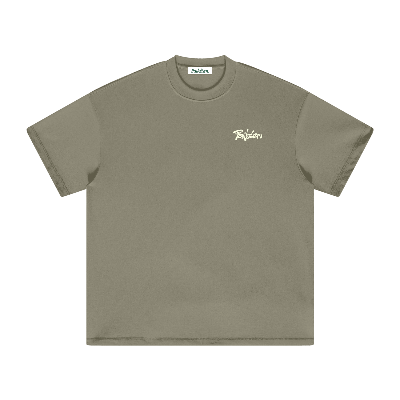 Vibe - Heavyweight T-Shirt Gray Green Padelism