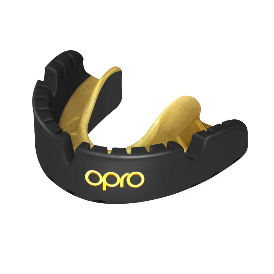 OPRO Braces Self-fit Mouthguard - Multicolor Black Gold One Size Accessories Opro