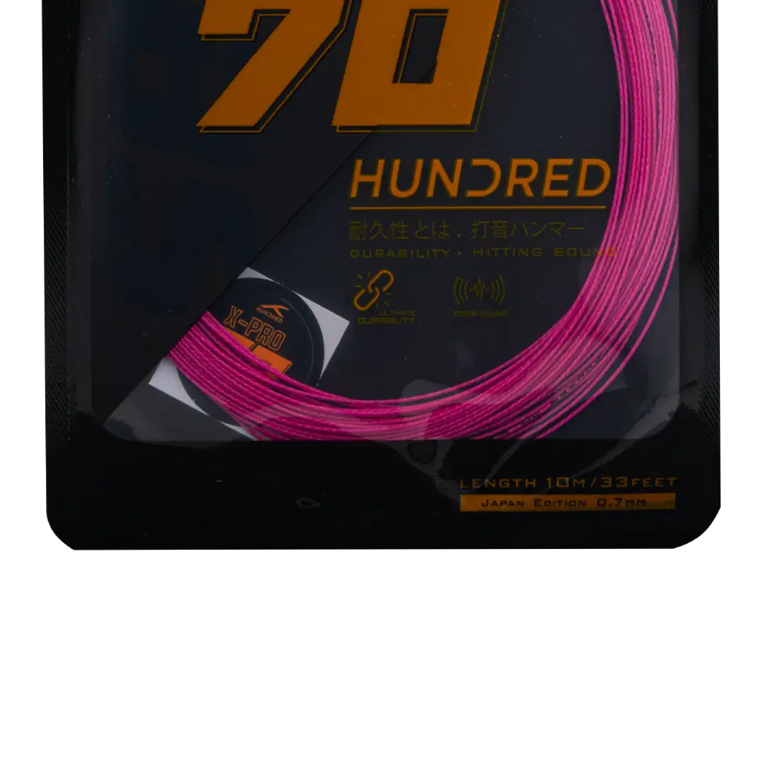 Hundred 70 X Pro Badminton String Set - Pink