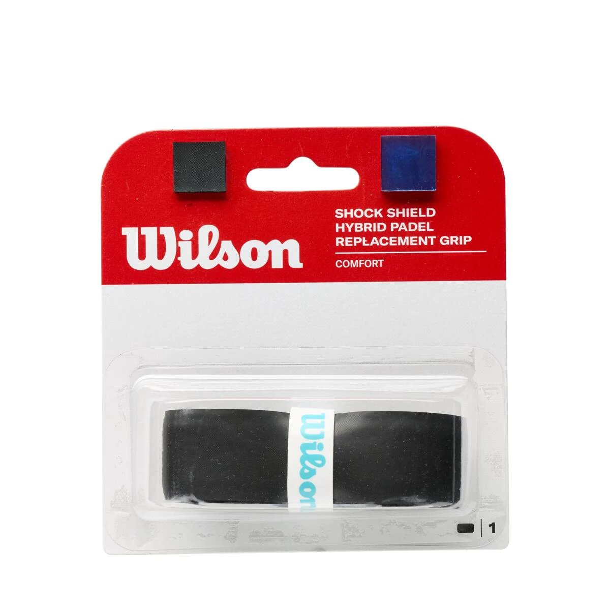 Wilson Shock Shield Hybrid Grip - Black Black One Size Grips Wilson