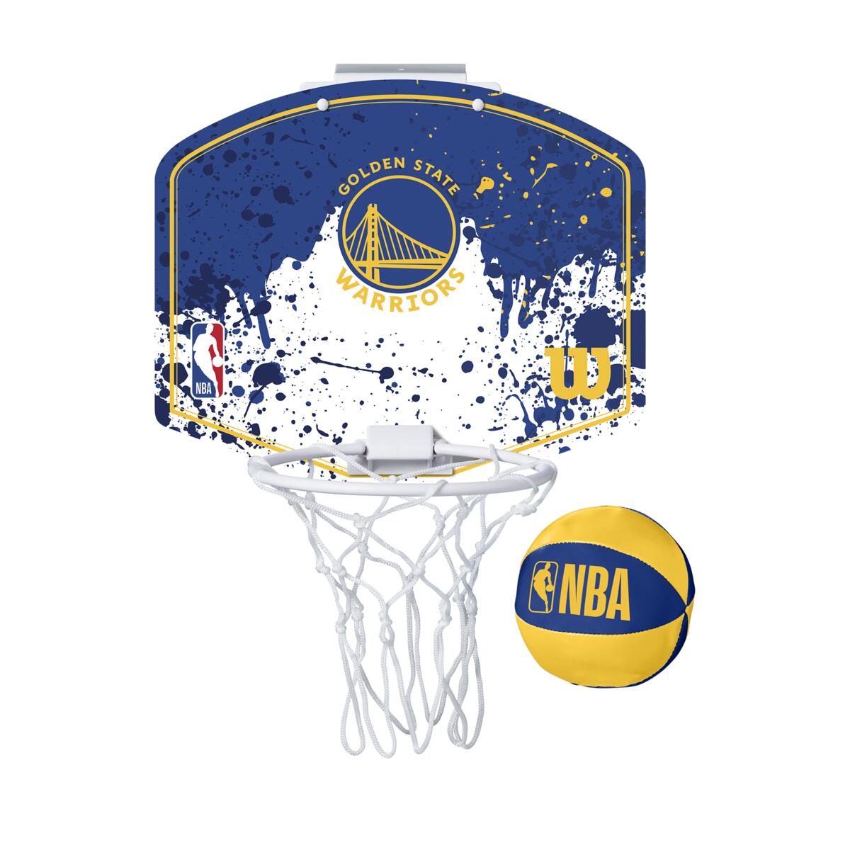 Wilson NBA Team Mini Basketball Hoop - GS Warriors GS Warriors One Size Accessories Wilson