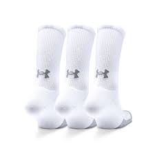 UA Heatgear Crew Sock 1346751 100 (White)