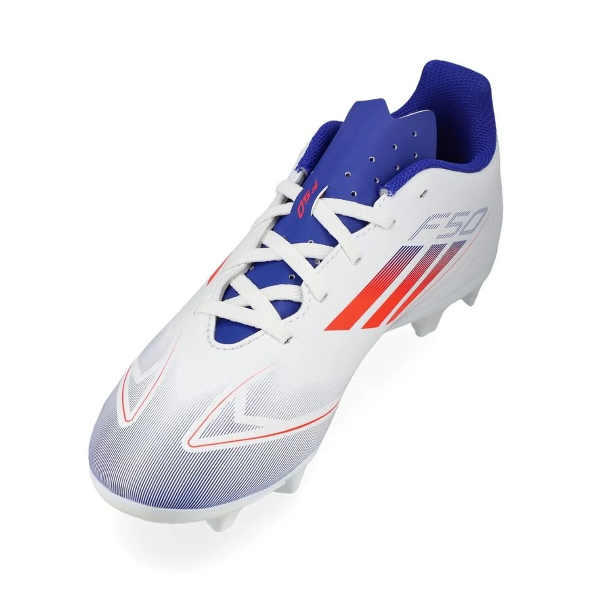 Adidas F50 Club FxG Football Boots Junior - White