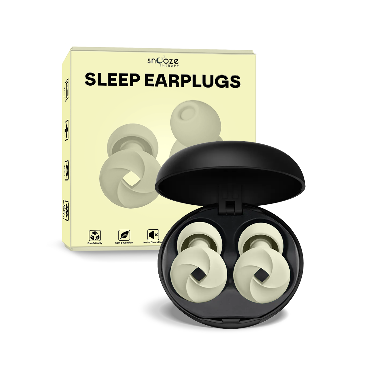 Sleep Ear Plugs Beige Snooze Therapy