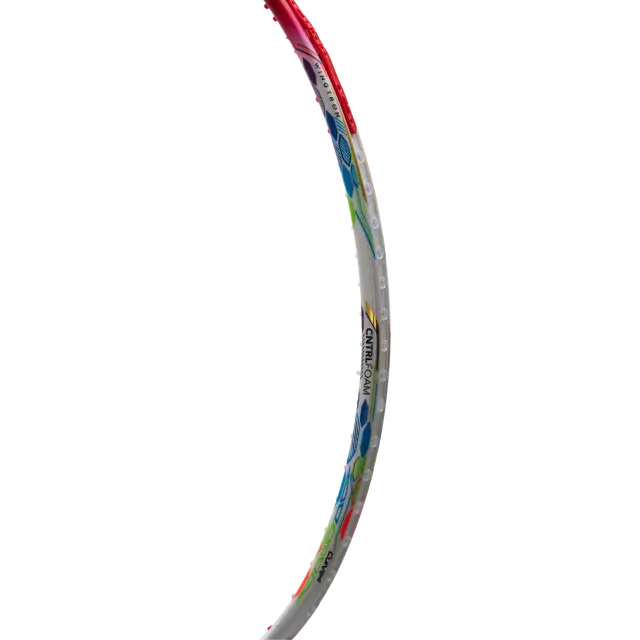 Hundred Flutter 7 Attack 4U Badminton Racket - White/Red Badminton Rackets Hundred