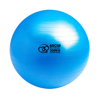 Fitness Mad 300Kg Swiss Ball & Pump with Online Guide 65cm - Blue Blue 65 cm Exercise & Fitness Fitness Mad