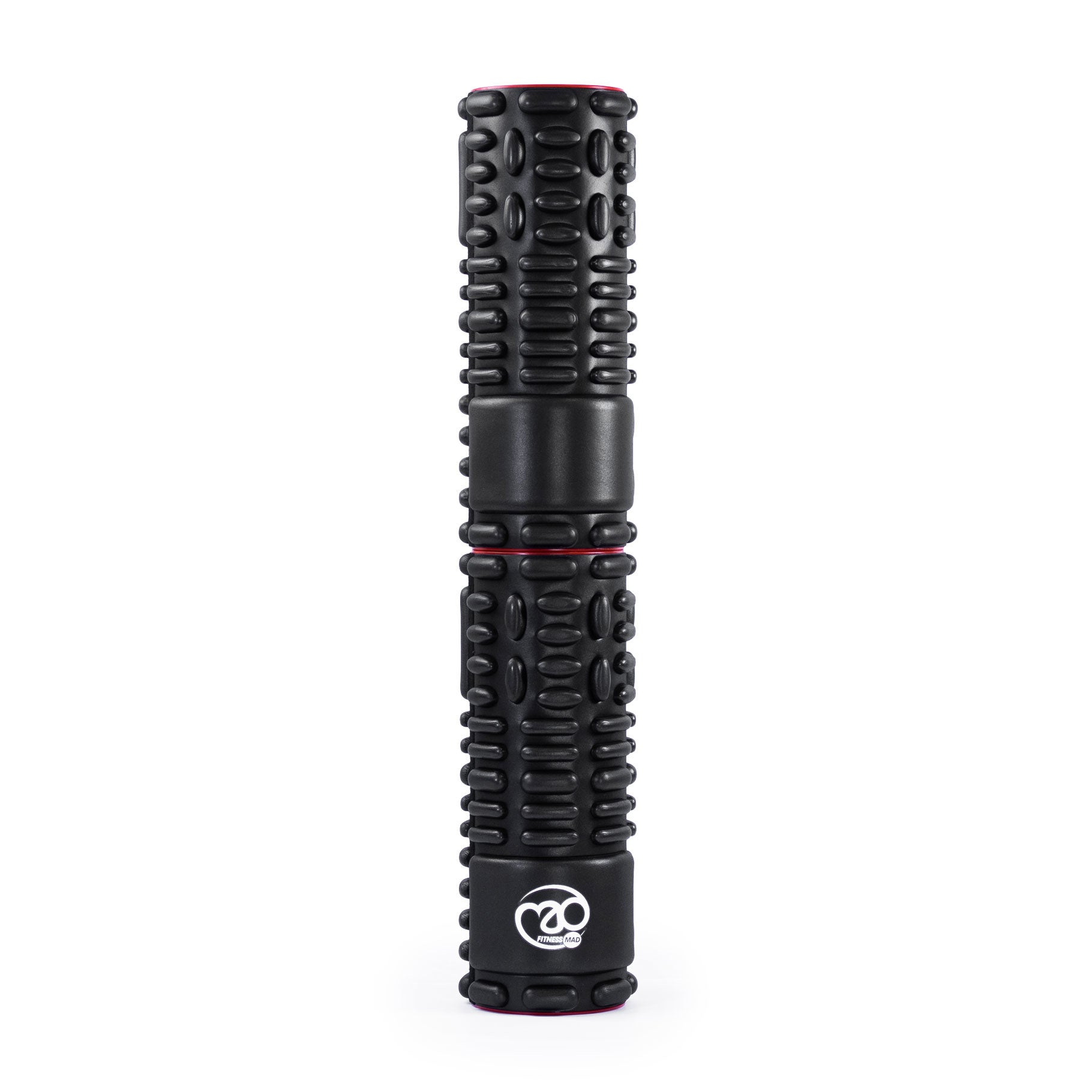 Fitness Mad 60cm Twin Vari-Massage Foam Roller - Black Accessories Fitness Mad