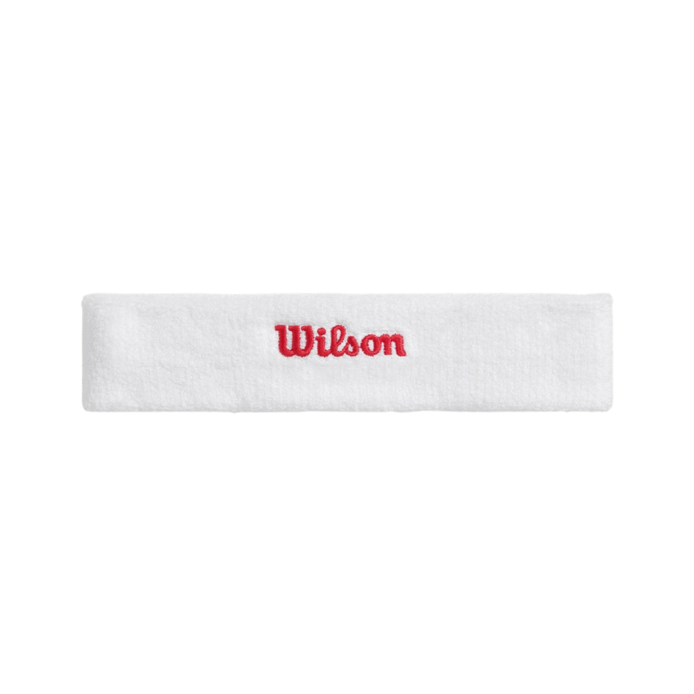 Wilson Terry Logo Headband (Unisex) - White Bright White Infrared One Size Accessories Wilson