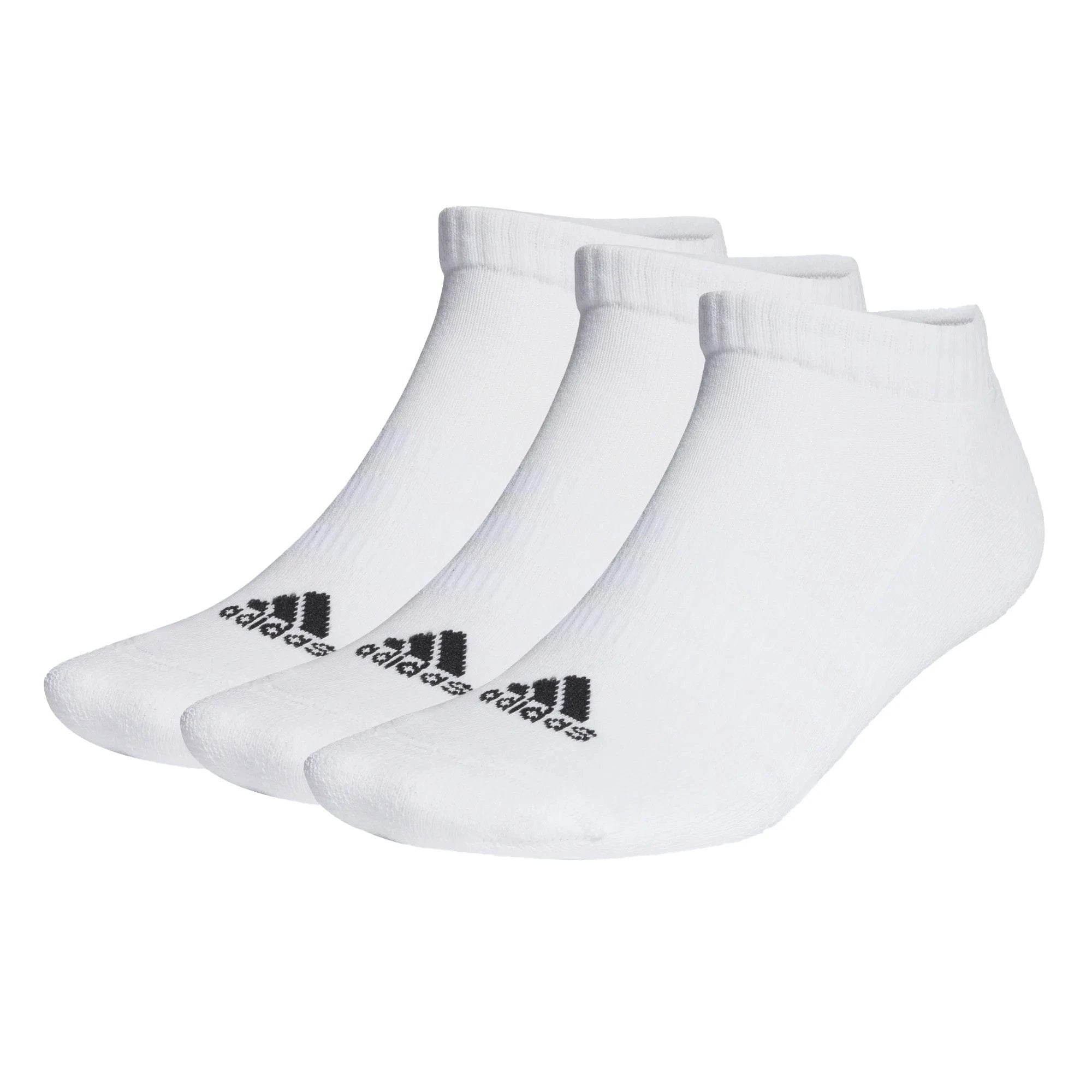 Adidas Cushioned Low Cut Socks 3Pk HT3434 White Black Clothing Adidas
