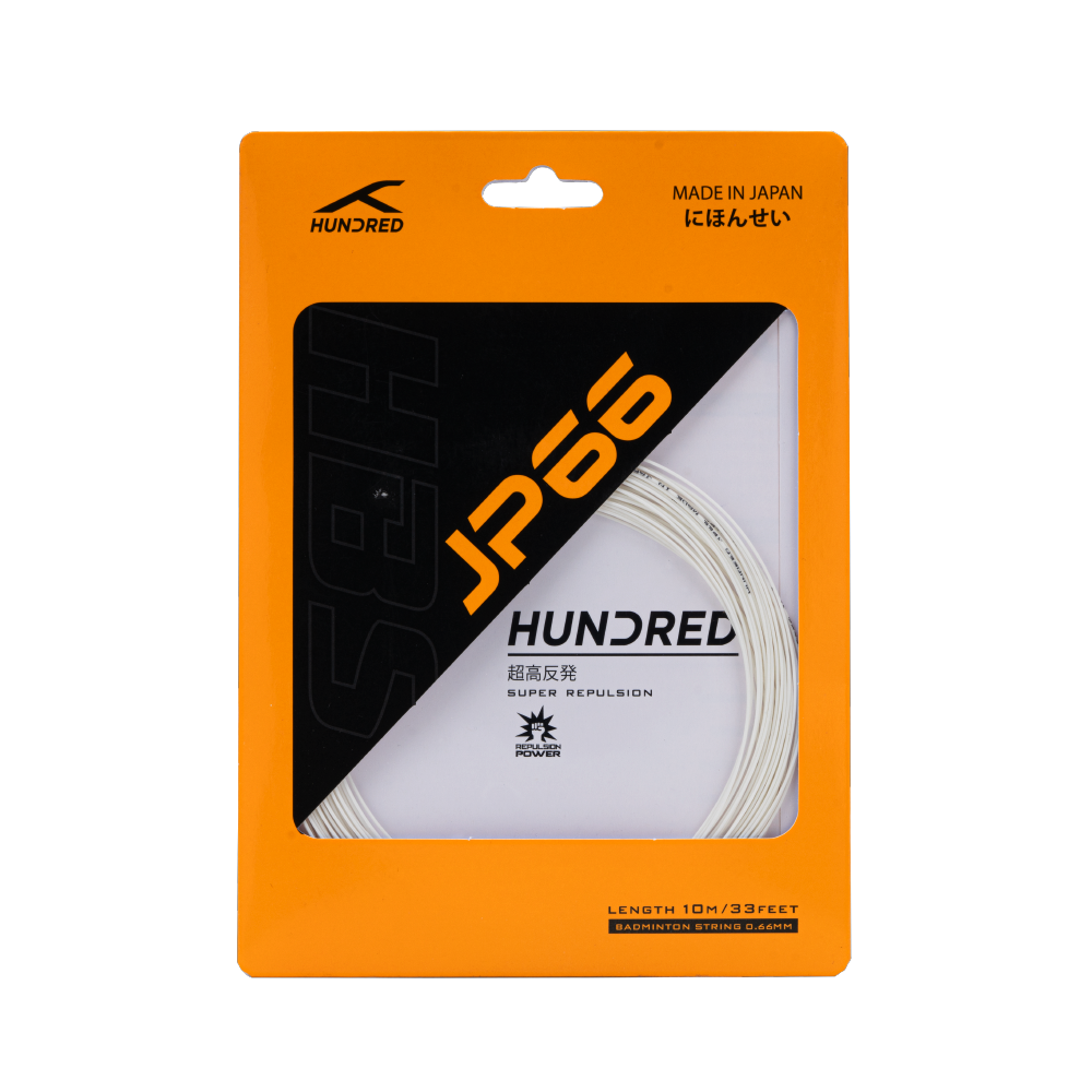 Hundred JP66 Badminton String Set - Ice White (HBAA-2M156-2) Badminton String Hundred