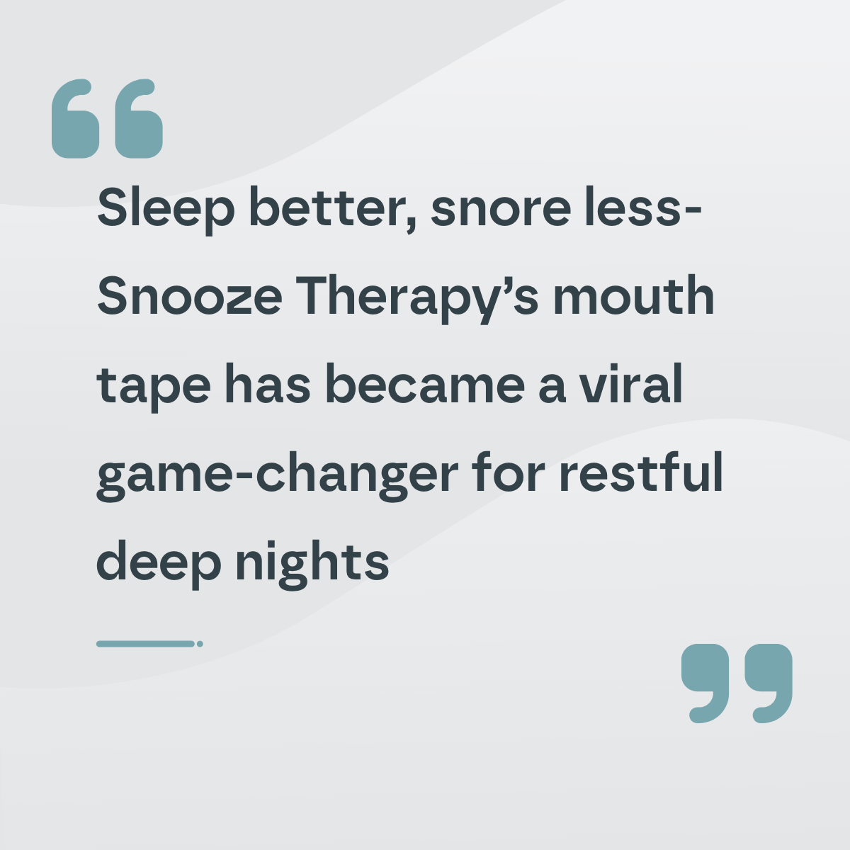 Mouth Sleep Tape (30 Pack) Snooze Therapy
