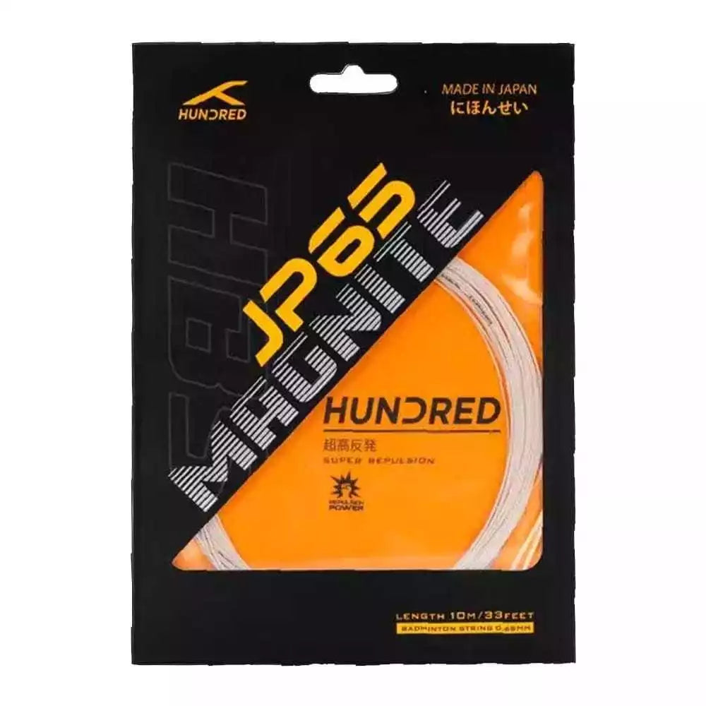 Hundred JP65 Magnite (HBAA-4M008-2) Badminton String (0.65mm) ice white
