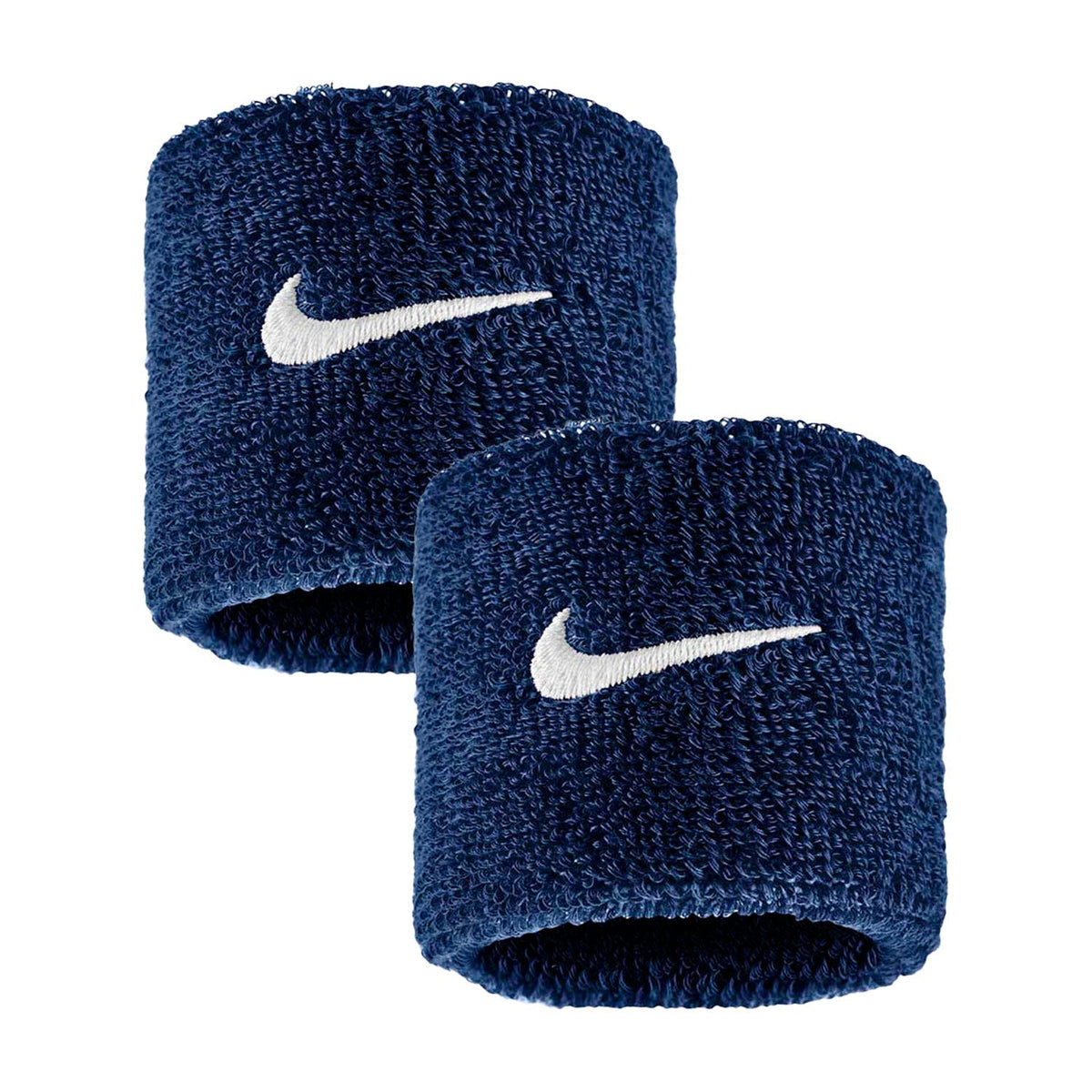 Nike Swoosh Classic Wristbands 2 Pack - College Navy/White College Navy White One Size Accessories Nike