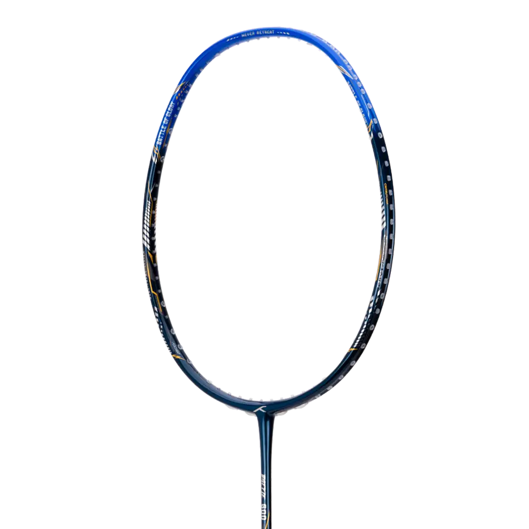Hundred Battle 600 4U Badminton Racket - Navy/Blue/Silver