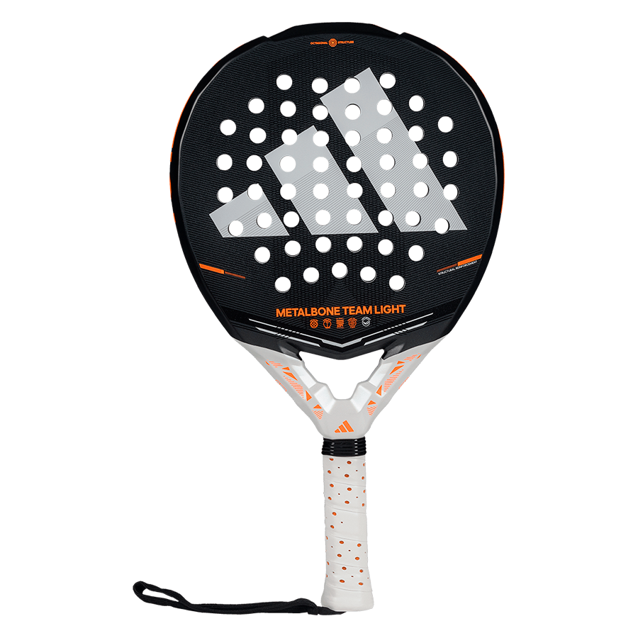 Adidas Metalbone Team Light 2026 Padel Racket - Black/White Black White One Size Padel Adidas