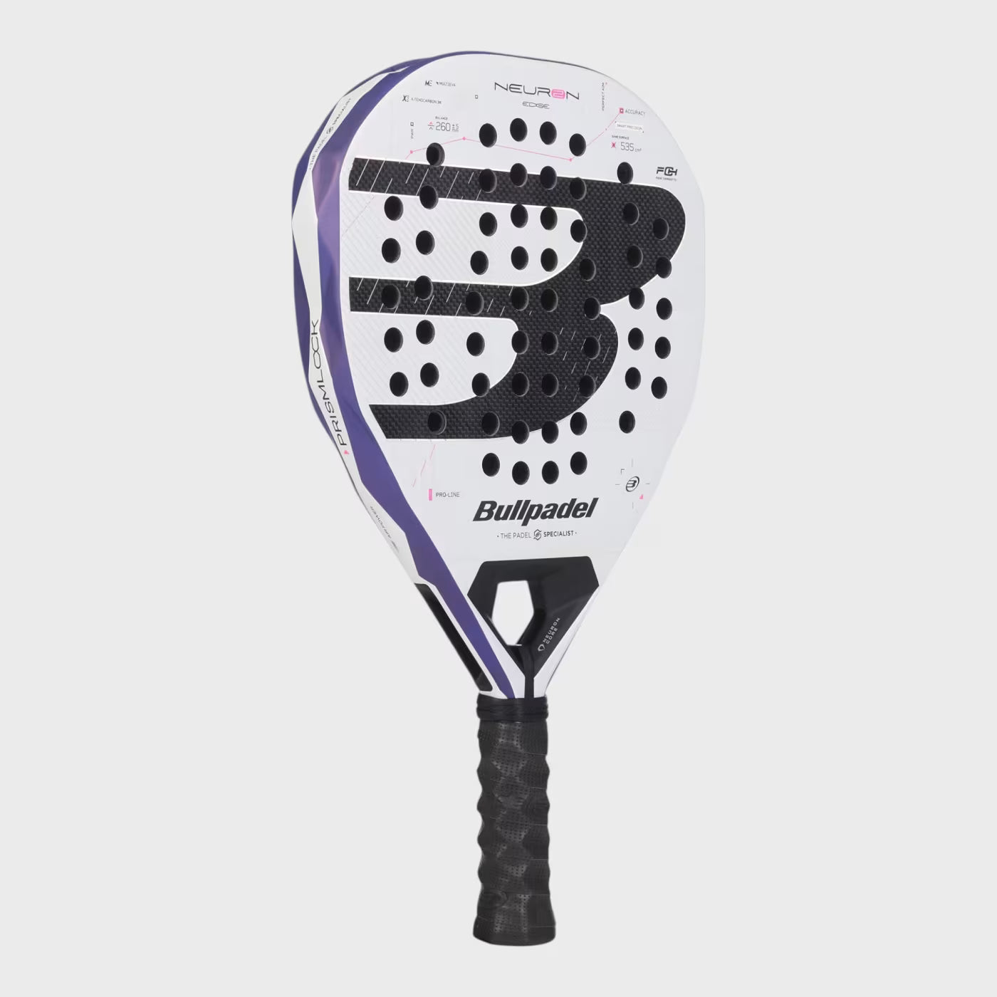Bullpadel Neuron 02 Edge 27 Padel Racket - Purple DQ84