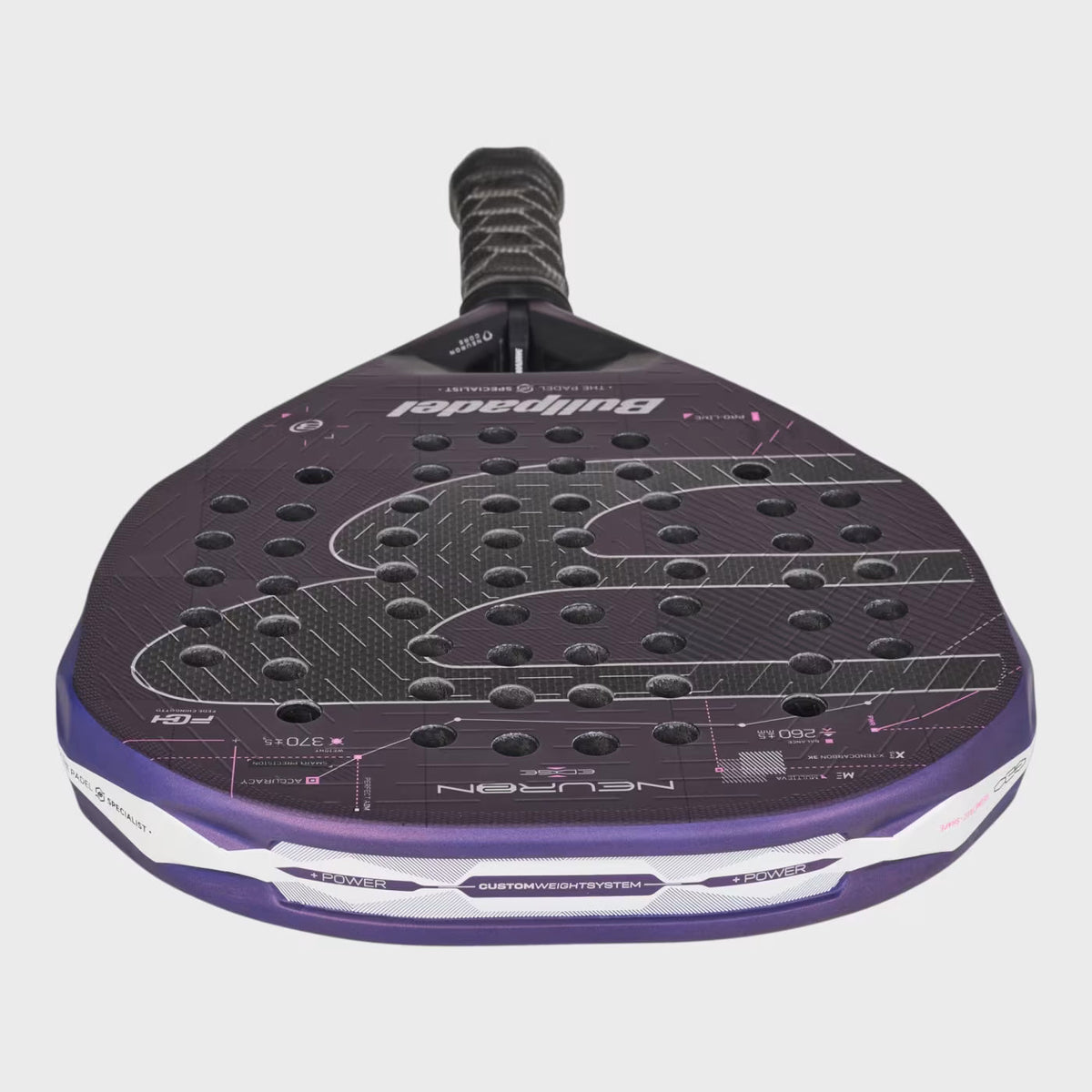 Bullpadel Neuron 02 Edge 27 Padel Racket - Purple DQ84