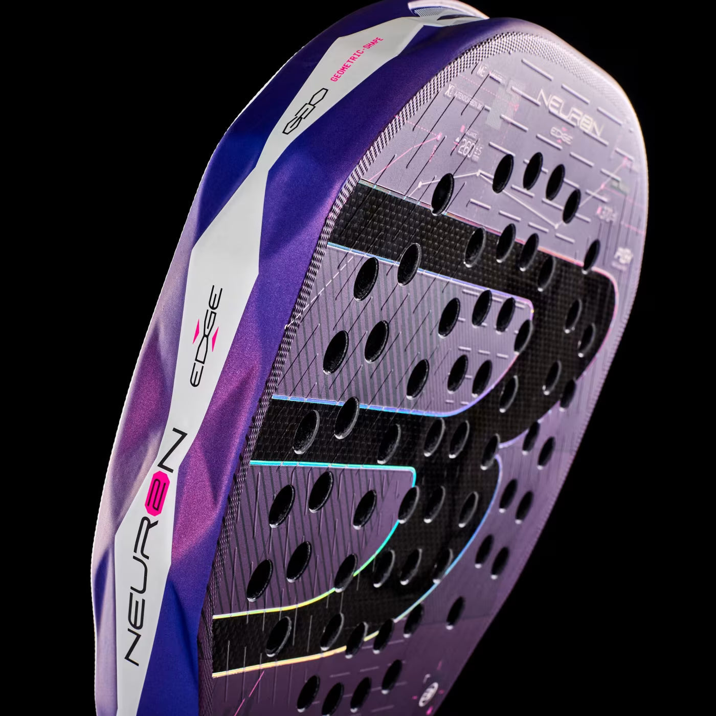 Bullpadel Neuron 02 Edge 27 Padel Racket - Purple DQ84