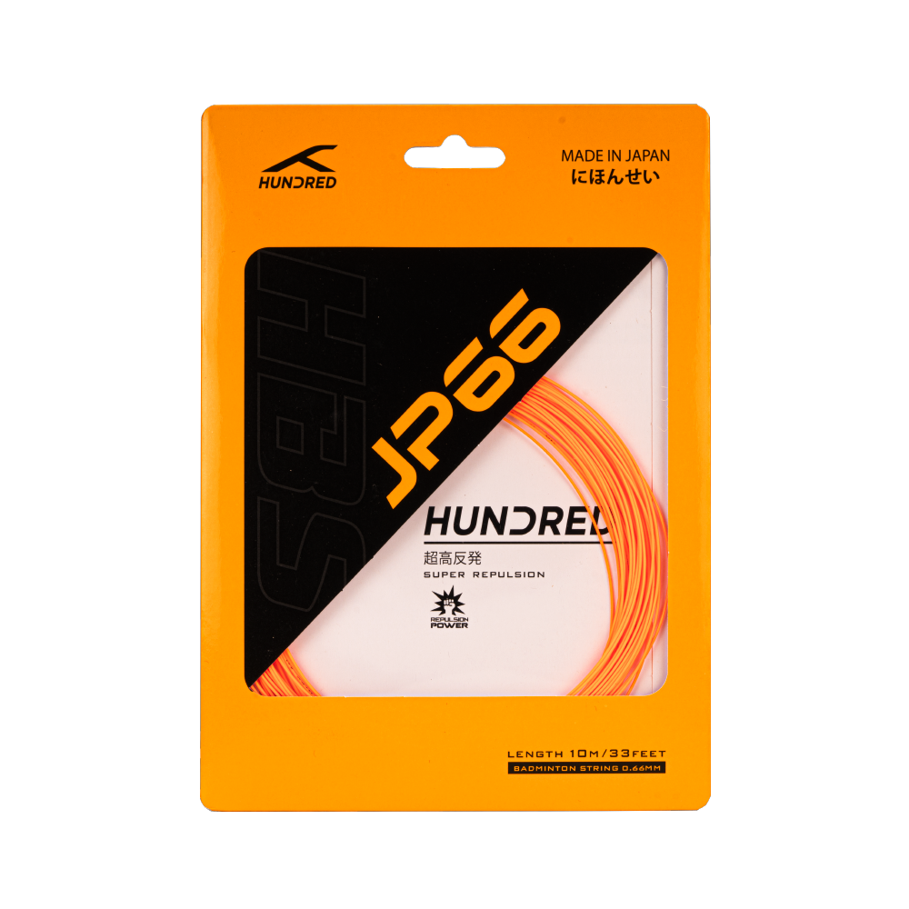 Hundred JP66 Badminton String Set - Popsicle Orange (HBAA-2M156-5) Badminton String Hundred
