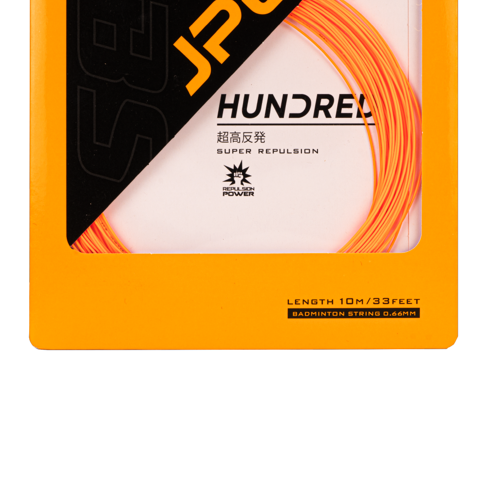 Hundred JP66 Badminton String Set - Popsicle Orange (HBAA-2M156-5) Badminton String Hundred