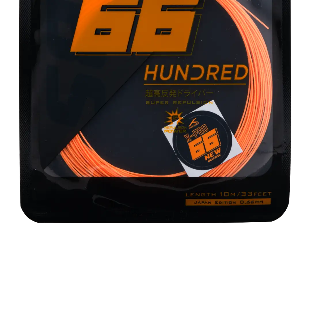 Hundred 66 X Pro Badminton String Set - Orange