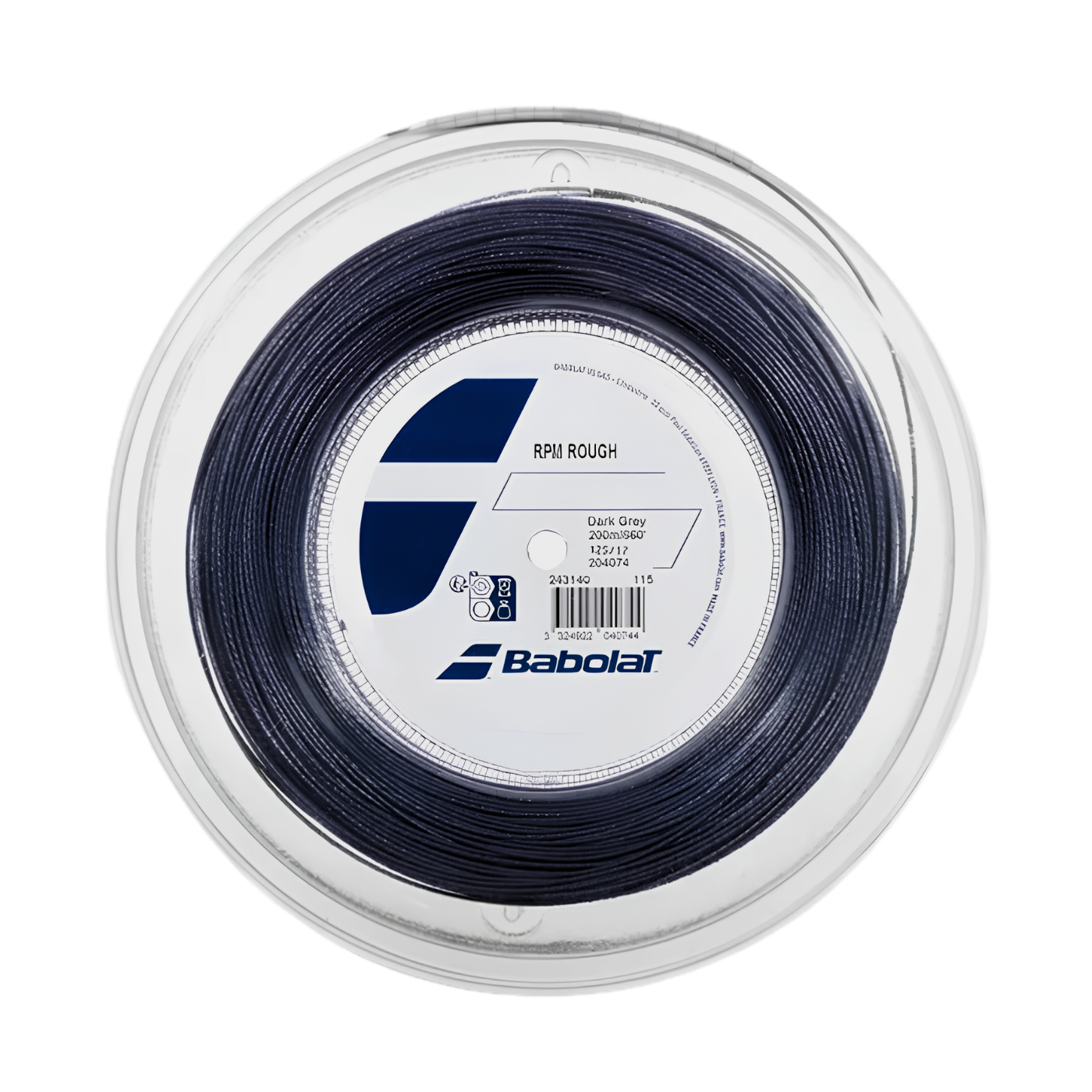 Babolat RPM Rough 1.25mm Tennis String Reel (200m) - Dark Grey 1.25mm 200m Dark Grey String (Reel) Babolat