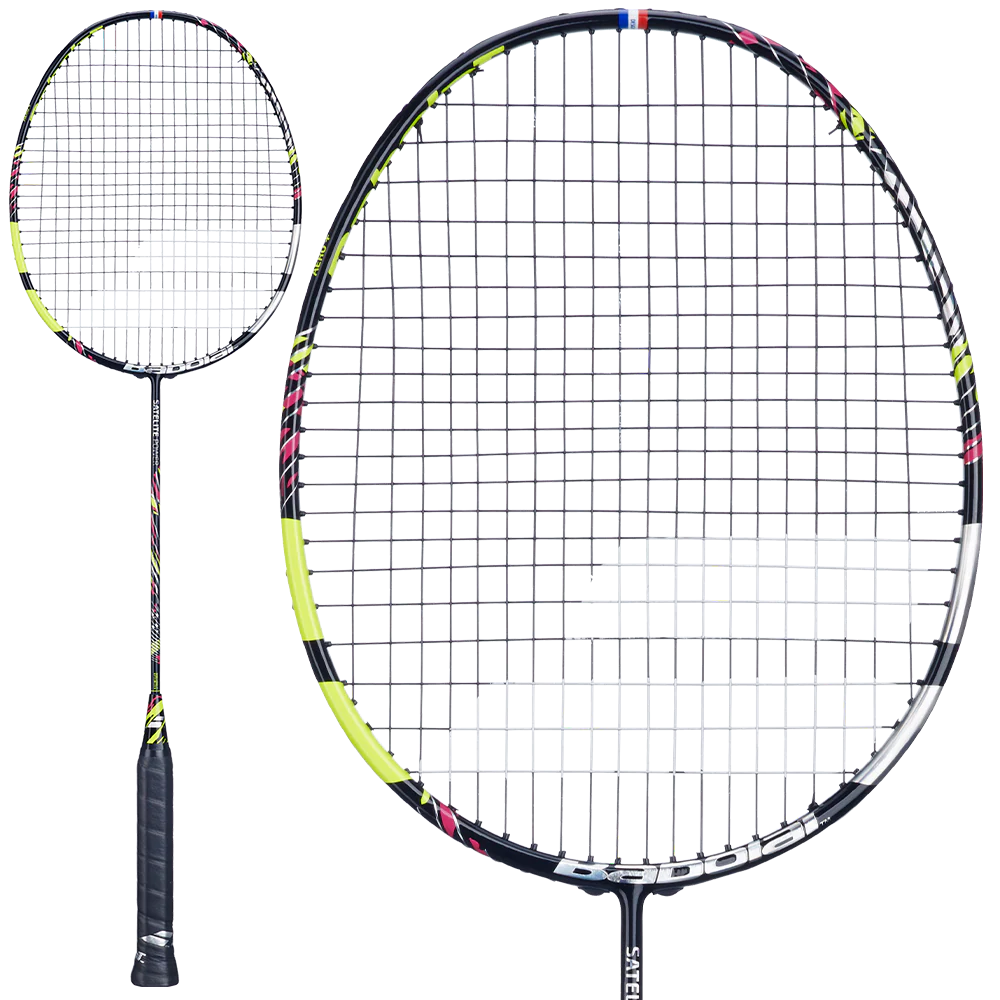 Babolat Satelite Power Badminton Racket Strung - Black/Yellow