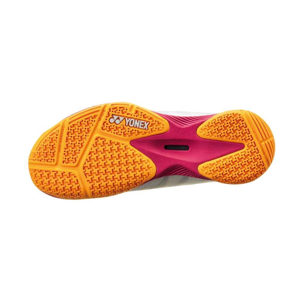 Yonex Power Cushion Comfort Z3 Wide Mid Badminton Shoes Unisex - Off White/Red Badminton Shoes Yonex