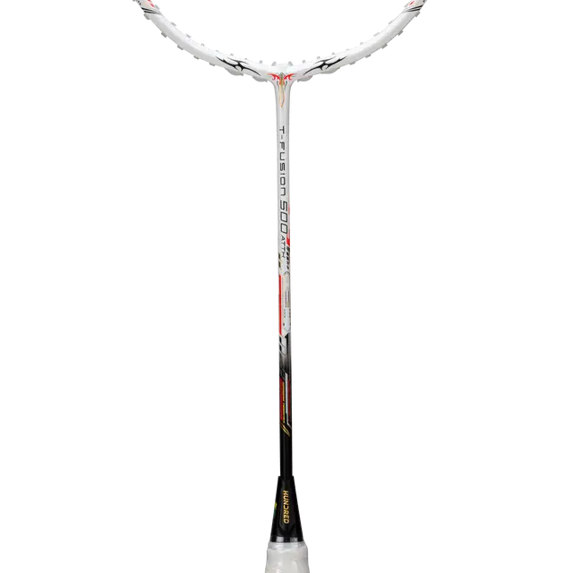 Hundred T-Fusion 500 Attack 4U Badminton Racket - White/Black