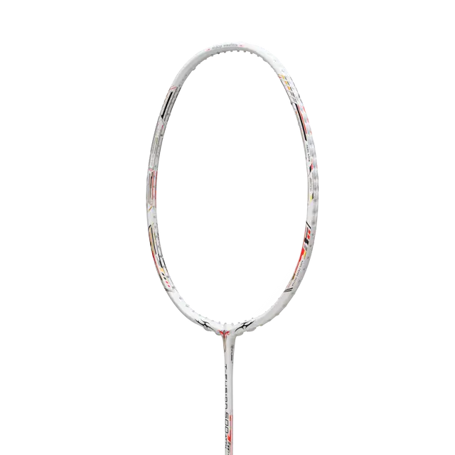 Hundred T-Fusion 500 Attack 4U Badminton Racket - White/Black