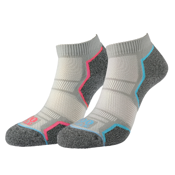 1000 Mile Repreve Run anklet socks, twin pack