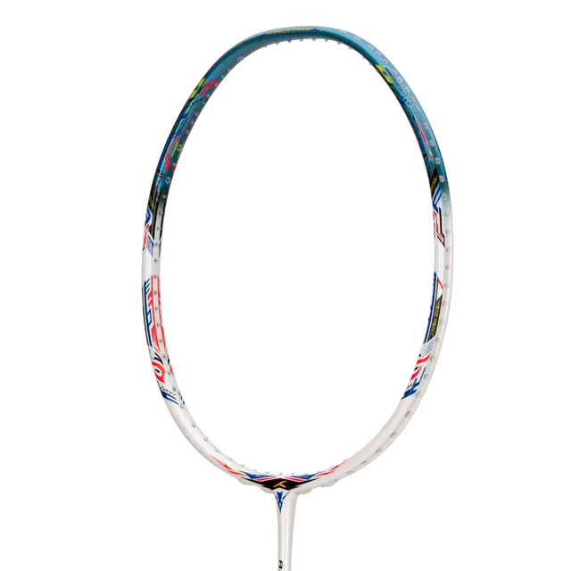 Hundred Aeroflash X Attack 4U Badminton Racket - White/Blue/Black