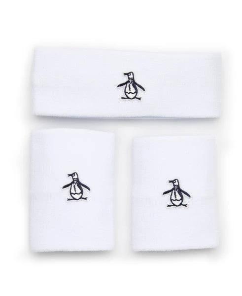 Original Penguin Solid (OGASE014) Headband and Wristband Set Unisex Accessories Original Penguin