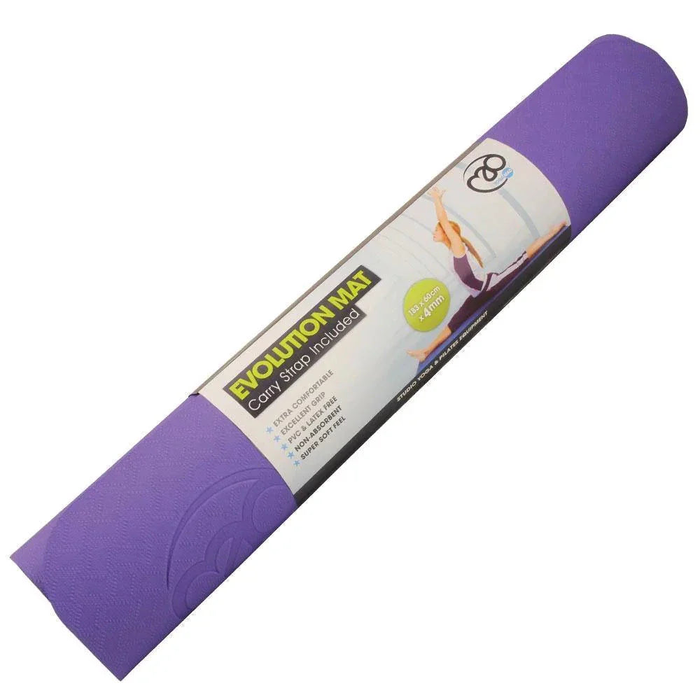 Fitness Mad Evolution Yoga Mat 4mm - Multicolor Purple 183cm x 60cm x 4mm Accessories Fitness Mad