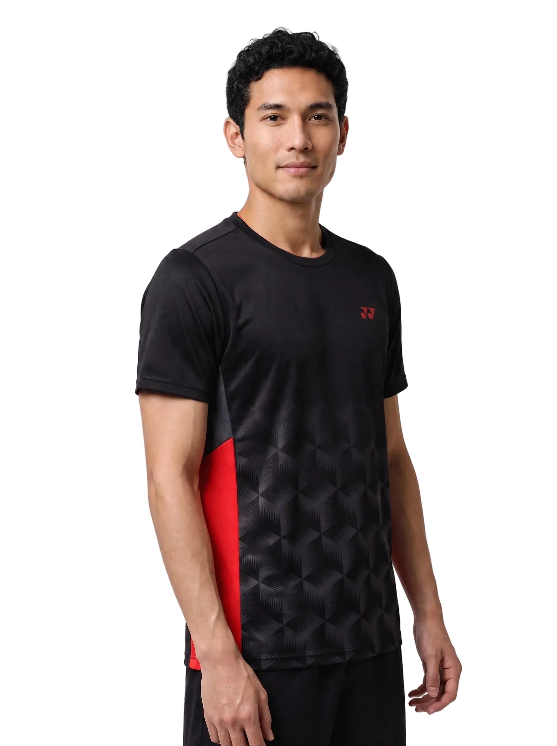 Yonex YTM12 Men's Badminton T-Shirt, Black | Central Sports