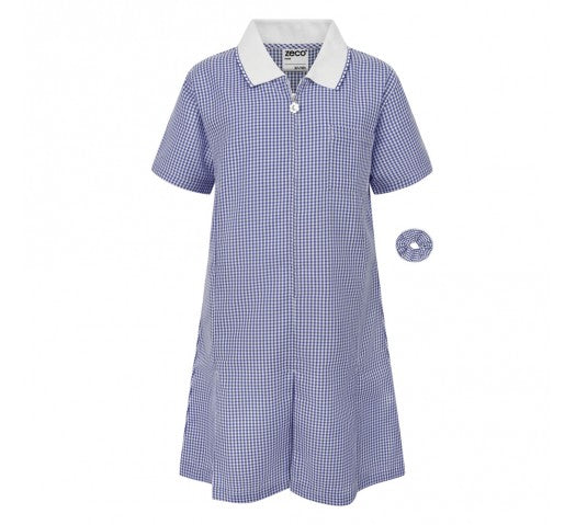 Zeco Gingham Dress (Navy)