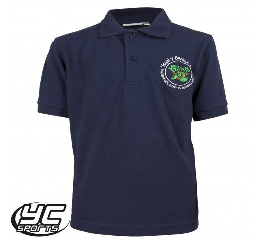 Ysgol Y Berllan Deg Navy Polo