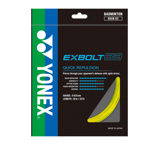 Yonex EXBOLT 63 0.63mm/10m Set Yellow